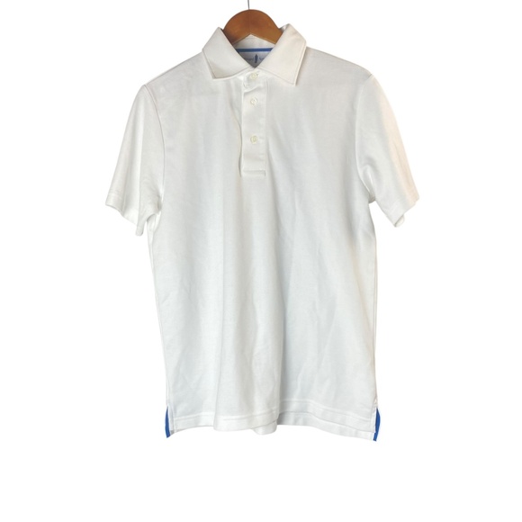 EDWARD ARMAH Set of Two Small  Milano Cotton Dress Polo Orange and White - Picture 4 of 7